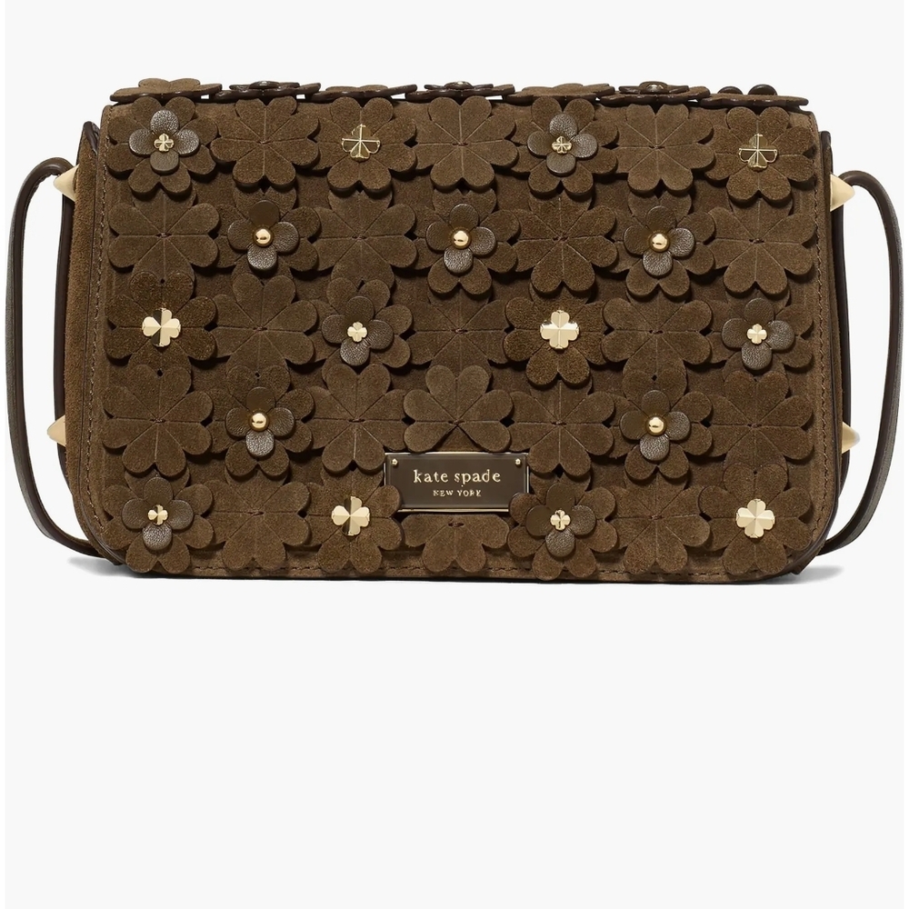 Kate Spade Brown Floral Shoulder Bag NWT still in stores.. Low‎ Stock Item
